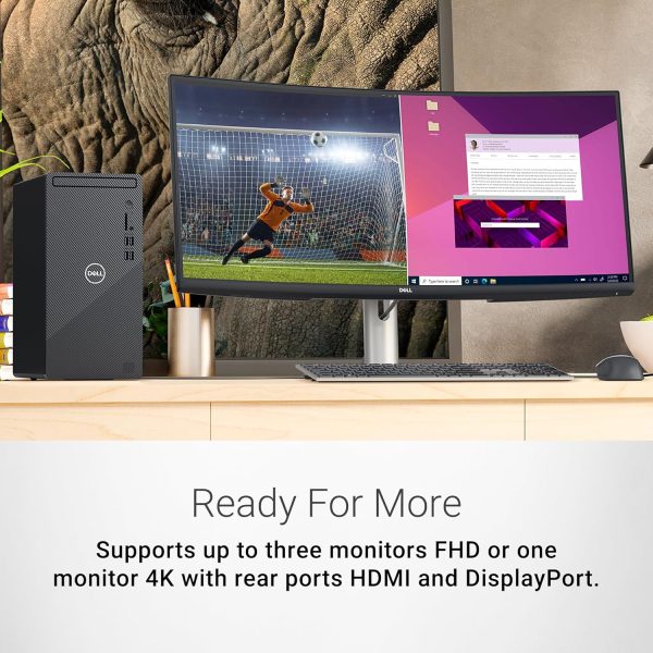 Computadora de escritorio Dell Inspiron 3030: procesador Intel Core i7-14700, 16 GB de RAM DDR5, SSD de 1 TB, gráficos Intel UHD 770, Windows 11 Pro, servicio in situ y de migración, azul niebla - Imagen 3