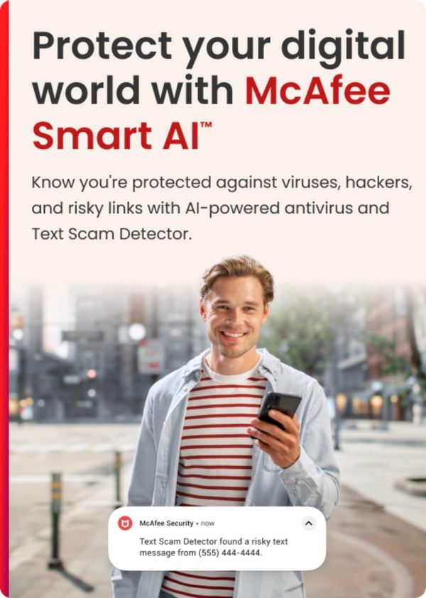 McAfee Total Protection 3 dispositivos listo para 2025 | Suscripción de 15 meses | El software de seguridad incluye antivirus, VPN segura, administrador de contraseñas y monitoreo de identidad | Descargar - Imagen 2