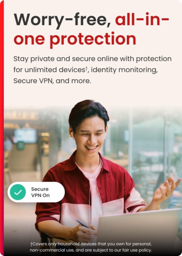 McAfee+ Premium Dispositivos individuales ilimitados listos para 2025 | El software de ciberseguridad incluye antivirus, VPN segura, administrador de contraseñas y monitoreo de identidad | Descargar - Imagen 2