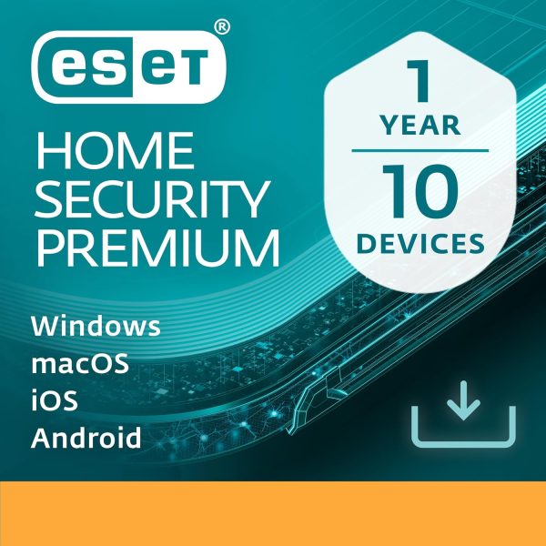ESET Seguridad para el hogar Premium | antivirus | Edición 2024 | 10 dispositivos | 1 año| Administrador de contraseñas | Protección de Privacidad | ransomware | Antirrobo | Descarga digital (PC/Mac/Android)