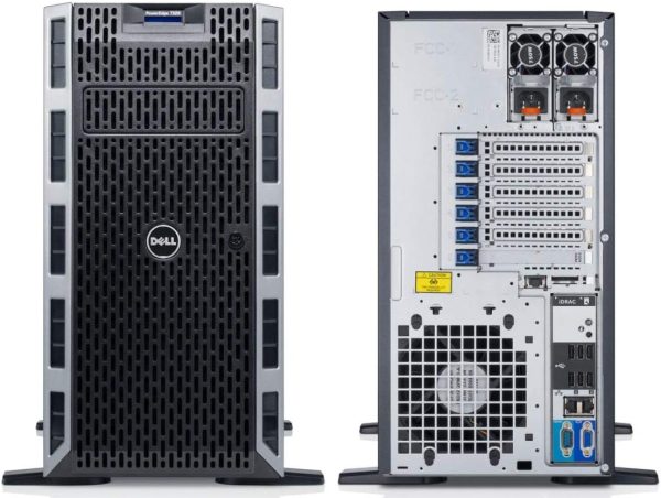 Servidor en torre DELL PowerEdge T320 de 64 bits con CPU E5-2430 Xeon de seis núcleos a 2,2 GHz + 72 GB PC3-12800 ECC RAM + 8 × 3 TB 7200 RPM SAS 3,5" LFF HDD PERC RAID DVD-ROM 2 × NIC Gigabit 2 × PSU iDRAC7, SIN SO (renovado) - Imagen 3