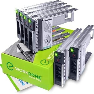 Workdone 6 -Pack - 3.5 "Caddy de disco duro con adaptador HDD de 2.5" - Compatible para servidores Dell PowergeDEDED - R240 R340 R740 R640 R550 R450 R740XD2 R7415 R7425 R6415 - Bray de LED brillante - Manual de configuración
