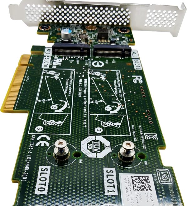 Tarjeta de controlador de almacenamiento de servidor optimizado de arranque Boss-S1 7Hyyy4 72WKY M7W47 JV70F 2 x M.2 SSD para Dell para Dell PowerEdge R740 - Imagen 3