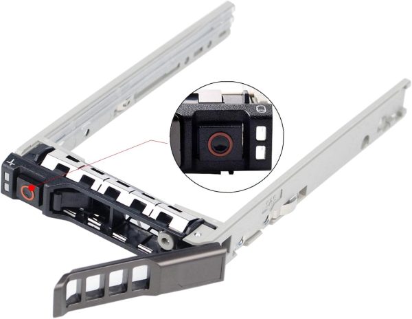 Soporte de disco duro de 20 paquetes 2.5 "SSD Caddy 8FKXC Bandeja de disco duro Caddy SAS SATA Compatible para Dell PowerEdge R720 R630 R730 R830 R930 T430 T440 T640 R720XD - Imagen 3