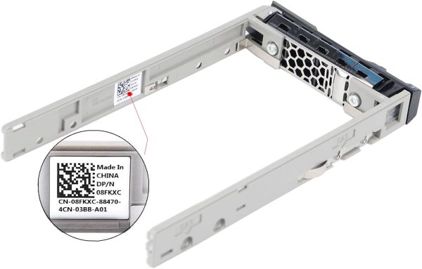 Soporte de disco duro de 20 paquetes 2.5 "SSD Caddy 8FKXC Bandeja de disco duro Caddy SAS SATA Compatible para Dell PowerEdge R720 R630 R730 R830 R930 T430 T440 T640 R720XD - Imagen 4