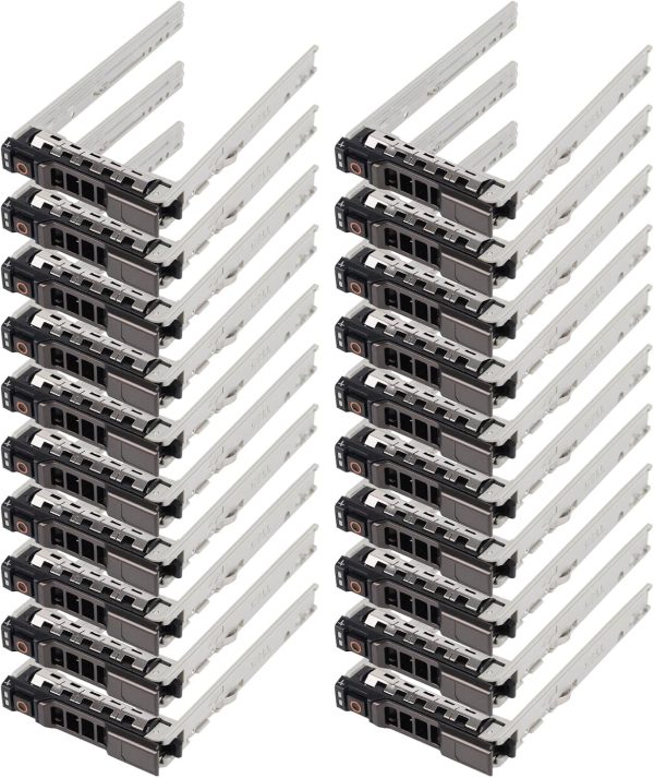 Soporte de disco duro de 20 paquetes 2.5 "SSD Caddy 8FKXC Bandeja de disco duro Caddy SAS SATA Compatible para Dell PowerEdge R720 R630 R730 R830 R930 T430 T440 T640 R720XD